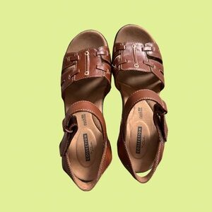 Clarks Delana Nila Leather Sandals Size 6.5